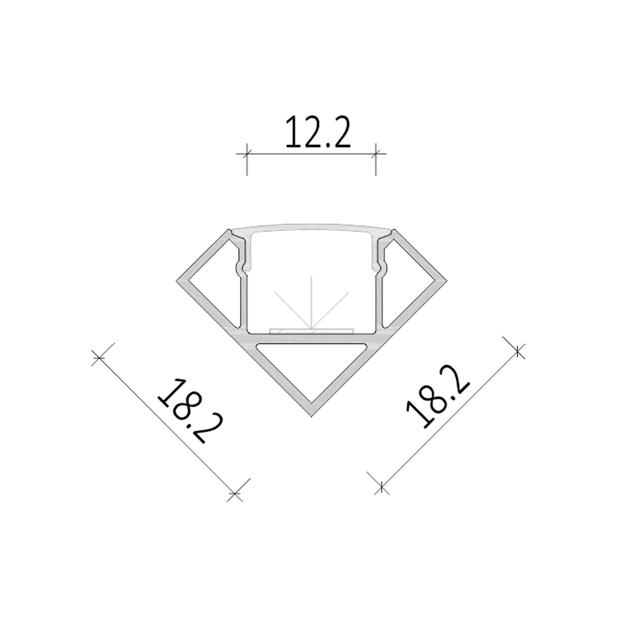 Corner Profile Lighting RLL 011-M1818 - Image 3