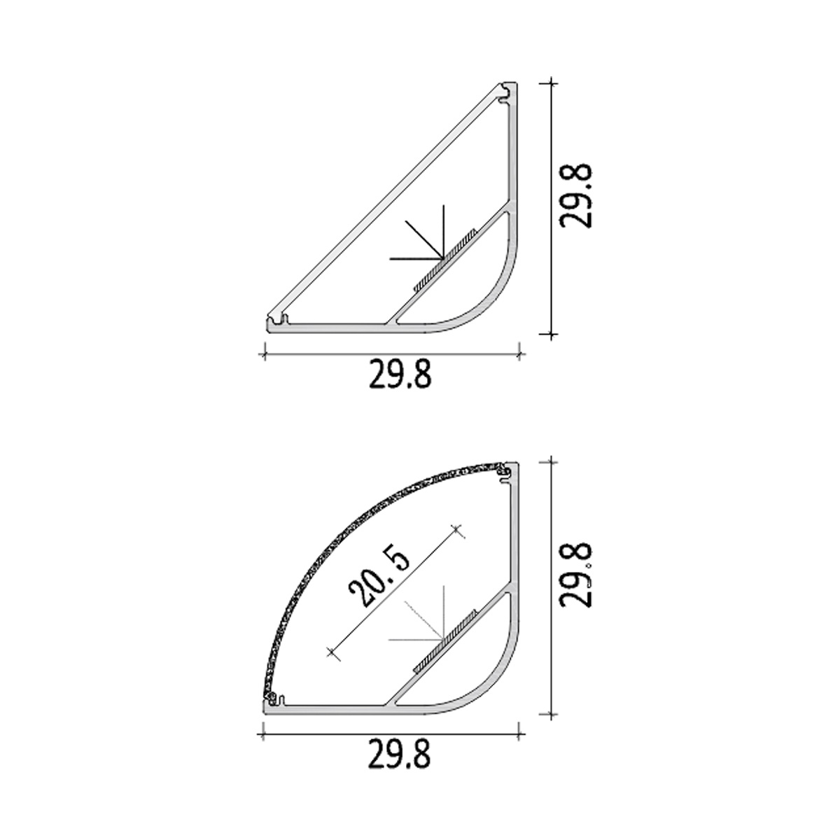Ceiling Cornice Profile Lighting RLL 153-M3030 - Image 3