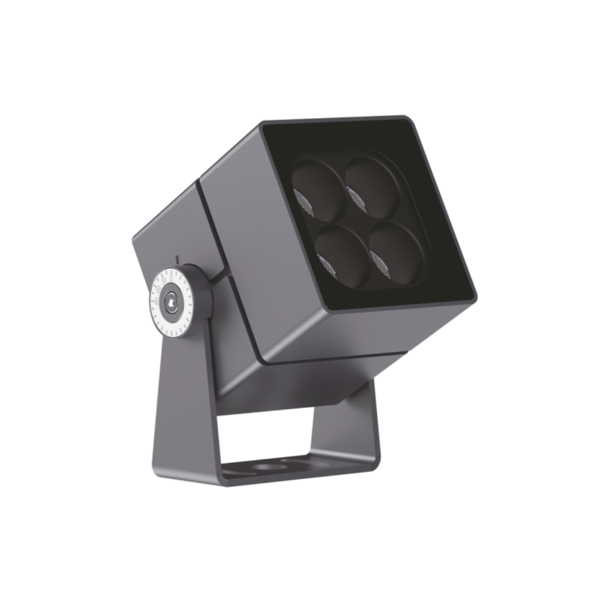 Close-up of the Focus Light – Spot Light EST‑D700409A installed on a modern exterior facade.