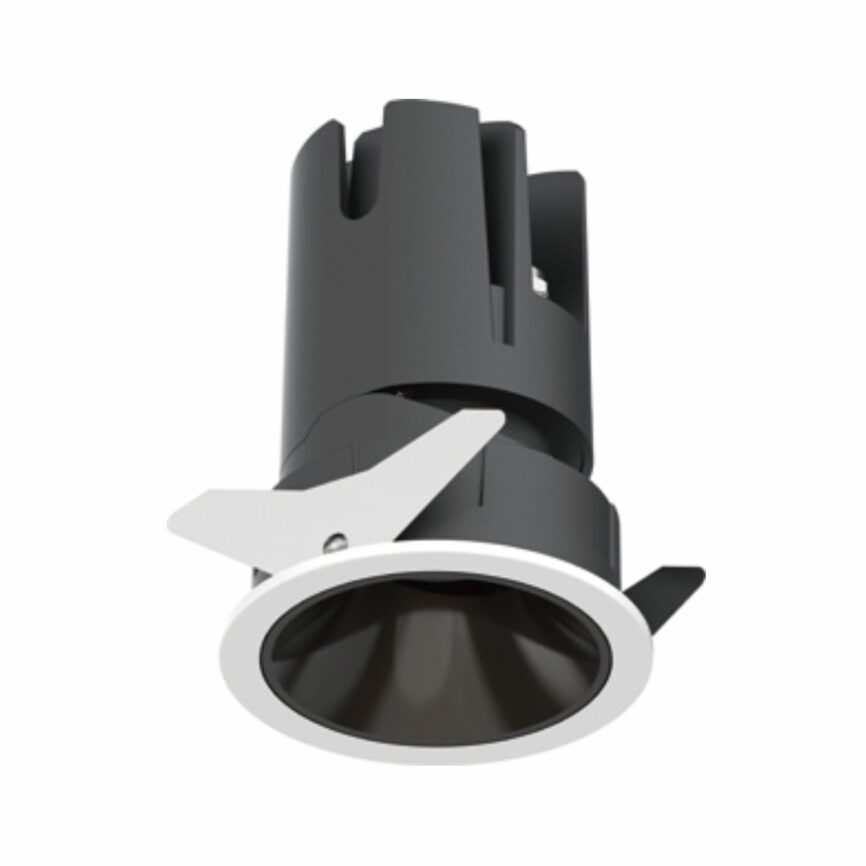 Close-up view of FS1203-06 IP65 recessed LED spotlight with waterproof design