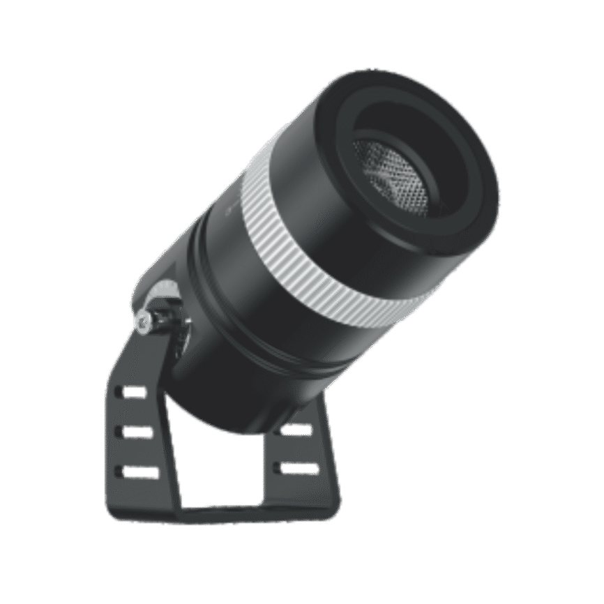 EST-GD42TJ0103 adjustable LED focus light illuminating a garden feature.