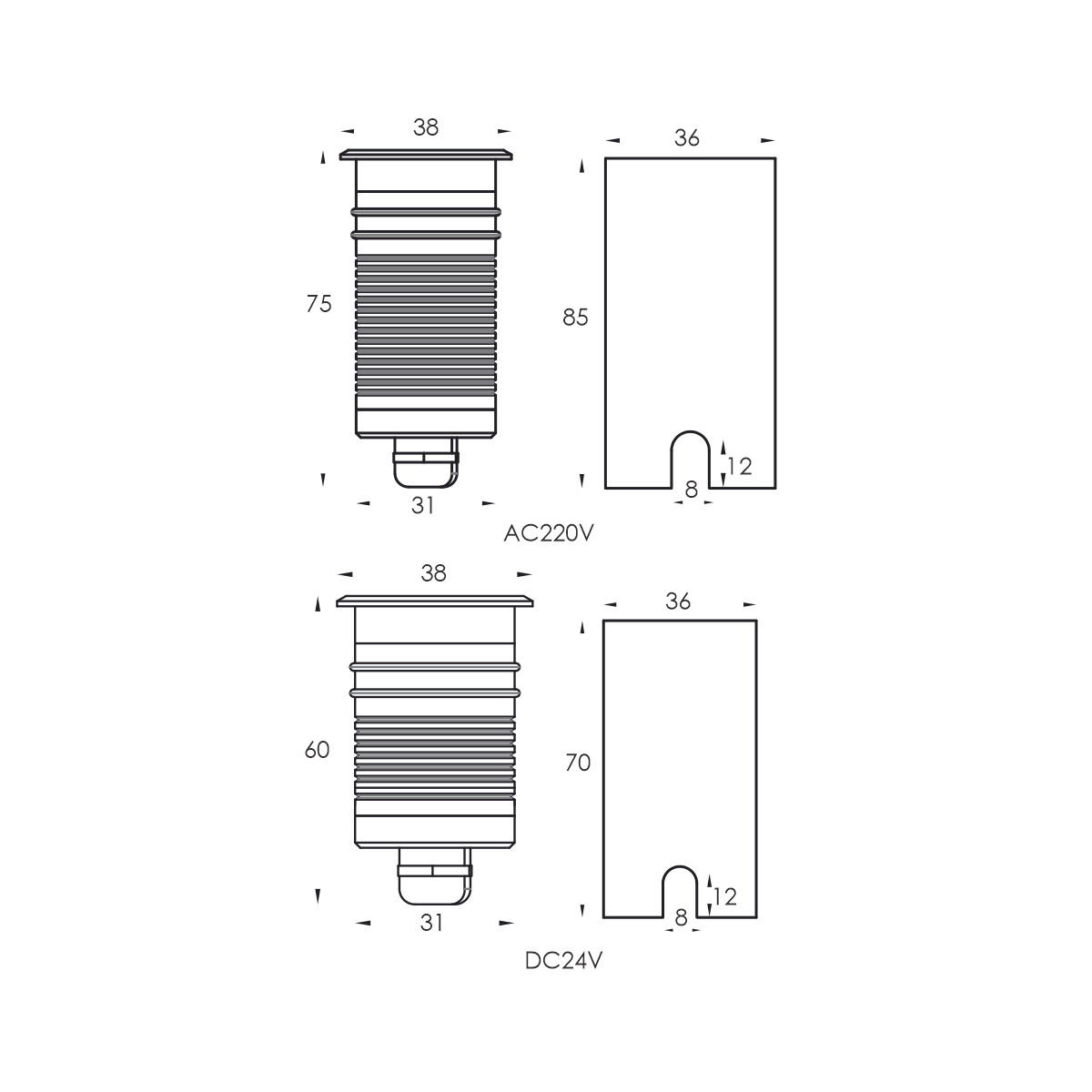 Inground Light: EST-UPL380101A - Image 3