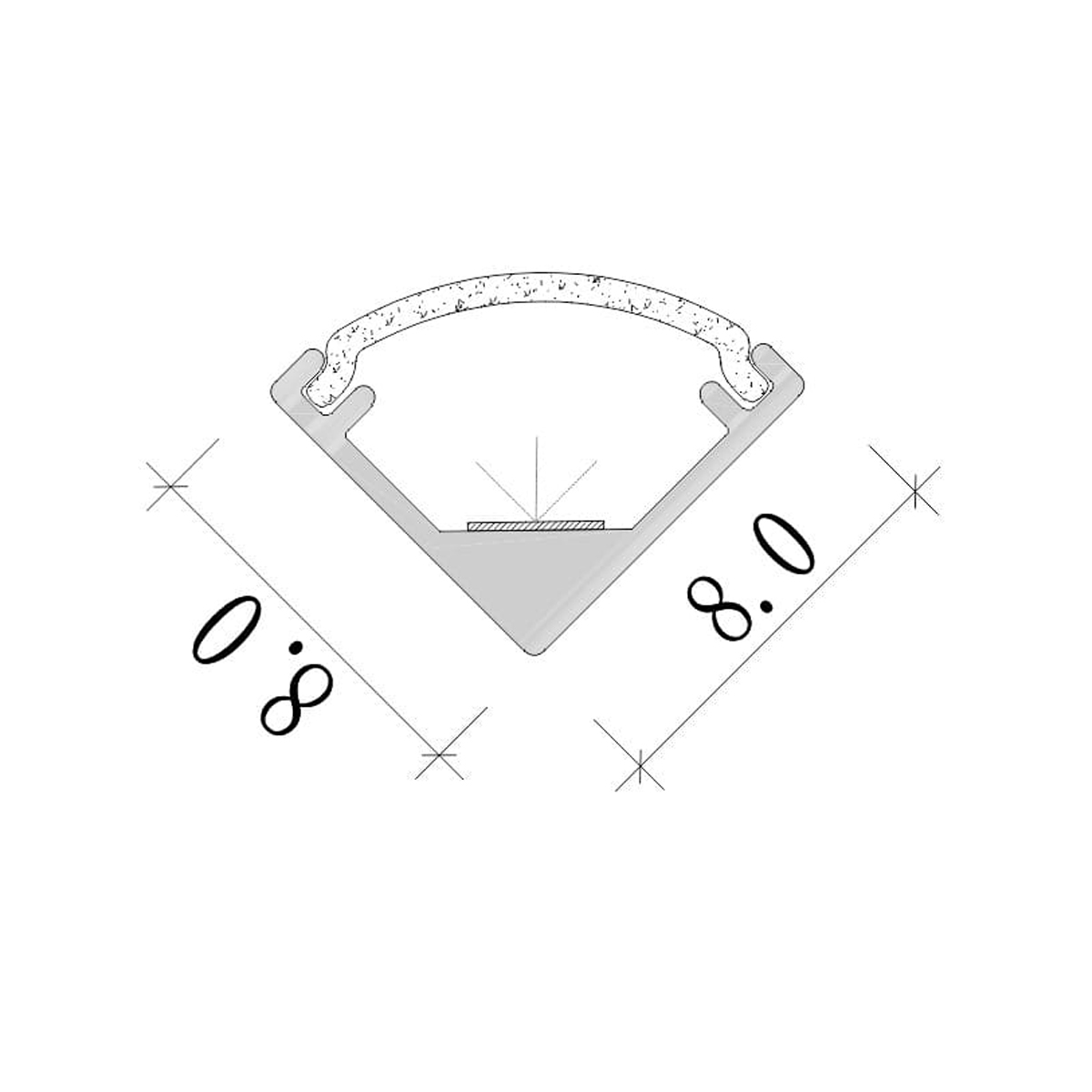 Mini Corner Profile Lighting RLL 211-M0808 - Image 3
