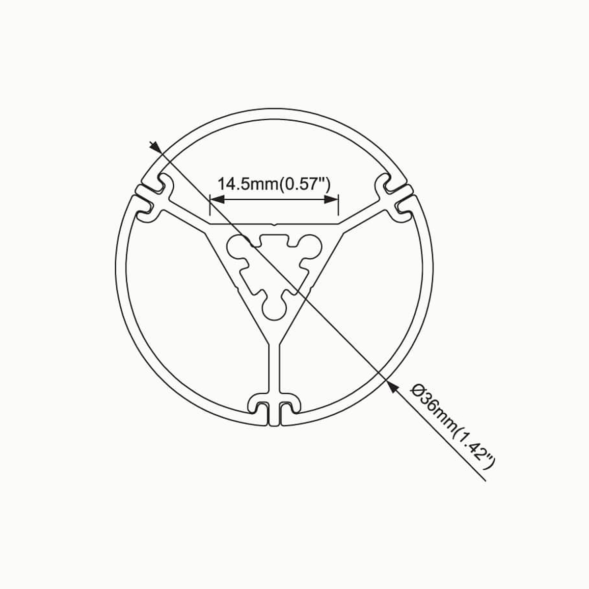 Ceiling Suspended Profile Lighting RHEAT36 - Image 3