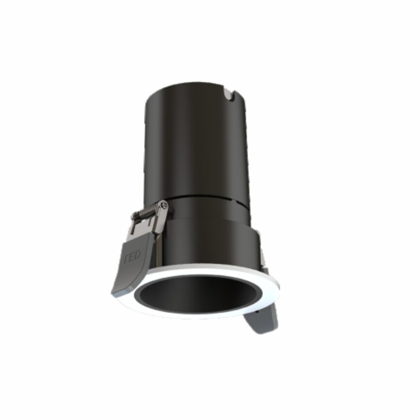 Indoor Down Light: EST-2.0EB-07 installed in a white plasterboard ceiling