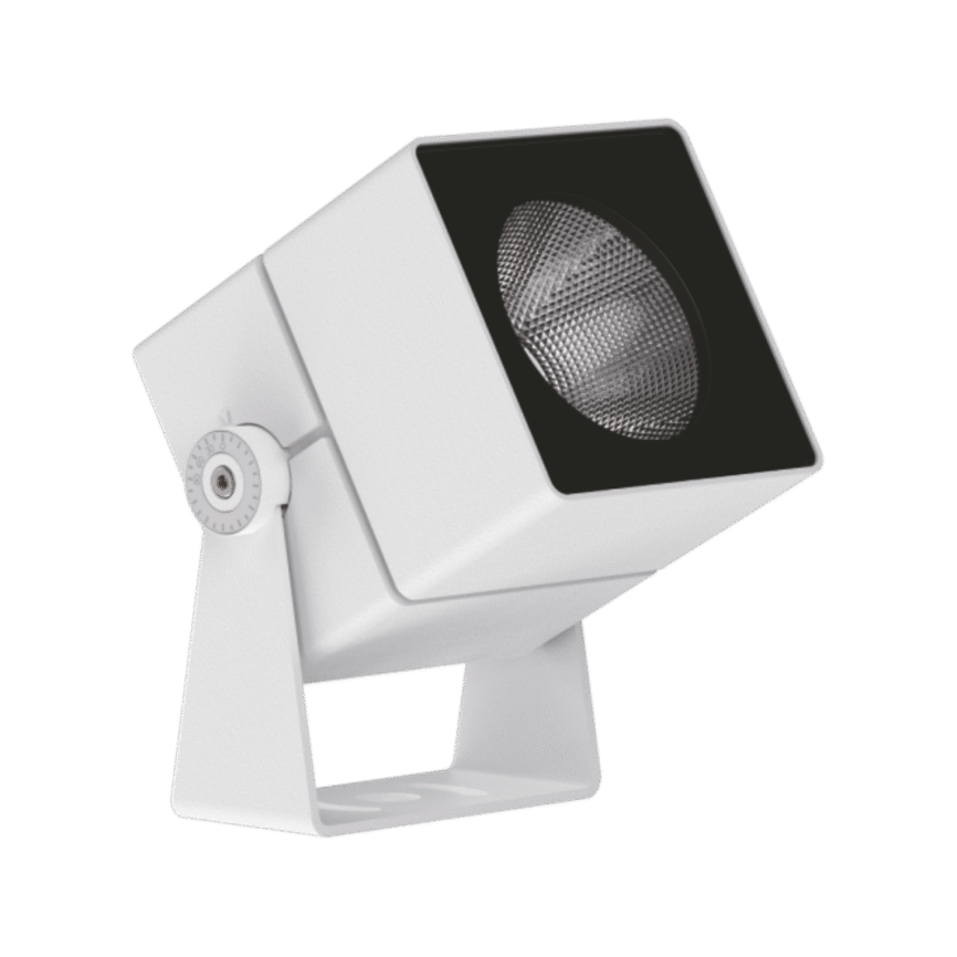 EST-D700109A LED spotlight illuminating a garden pathway.