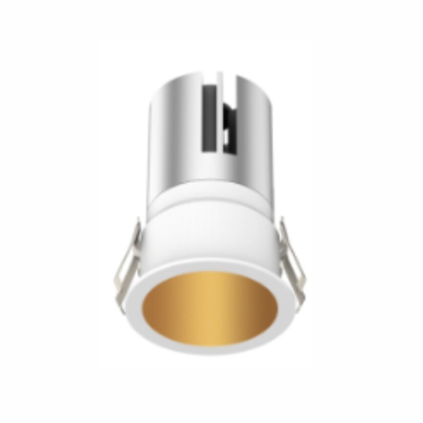 Indoor Fixed Spot Light - FS1267-10 recessed in a white ceiling, showcasing its focused LED beam for accent lighting.