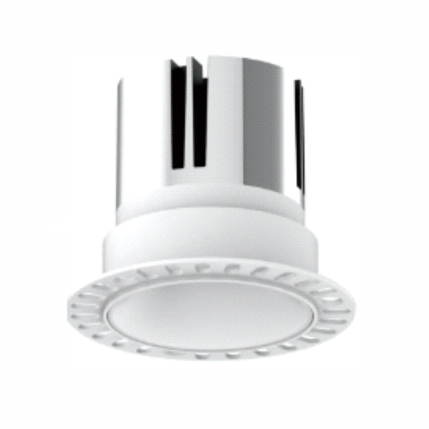 White 15 W trimless recessed Indoor Fixed Spot Light: FS1269A-15 with IP44 protection