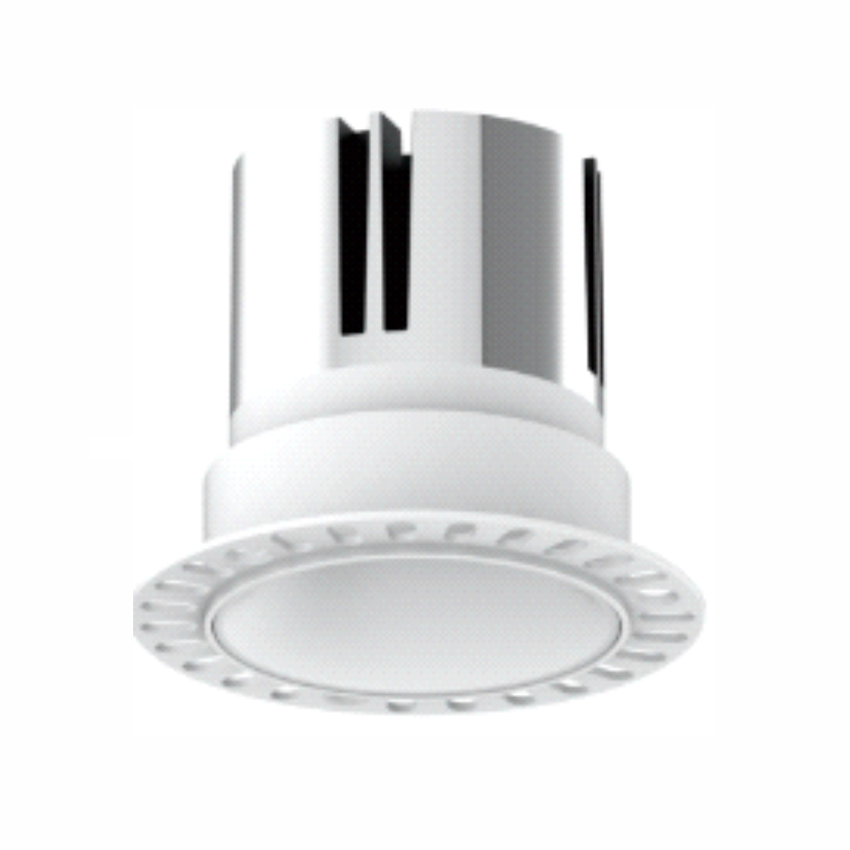 White 15 W trimless recessed Indoor Fixed Spot Light: FS1269A-15 with IP44 protection