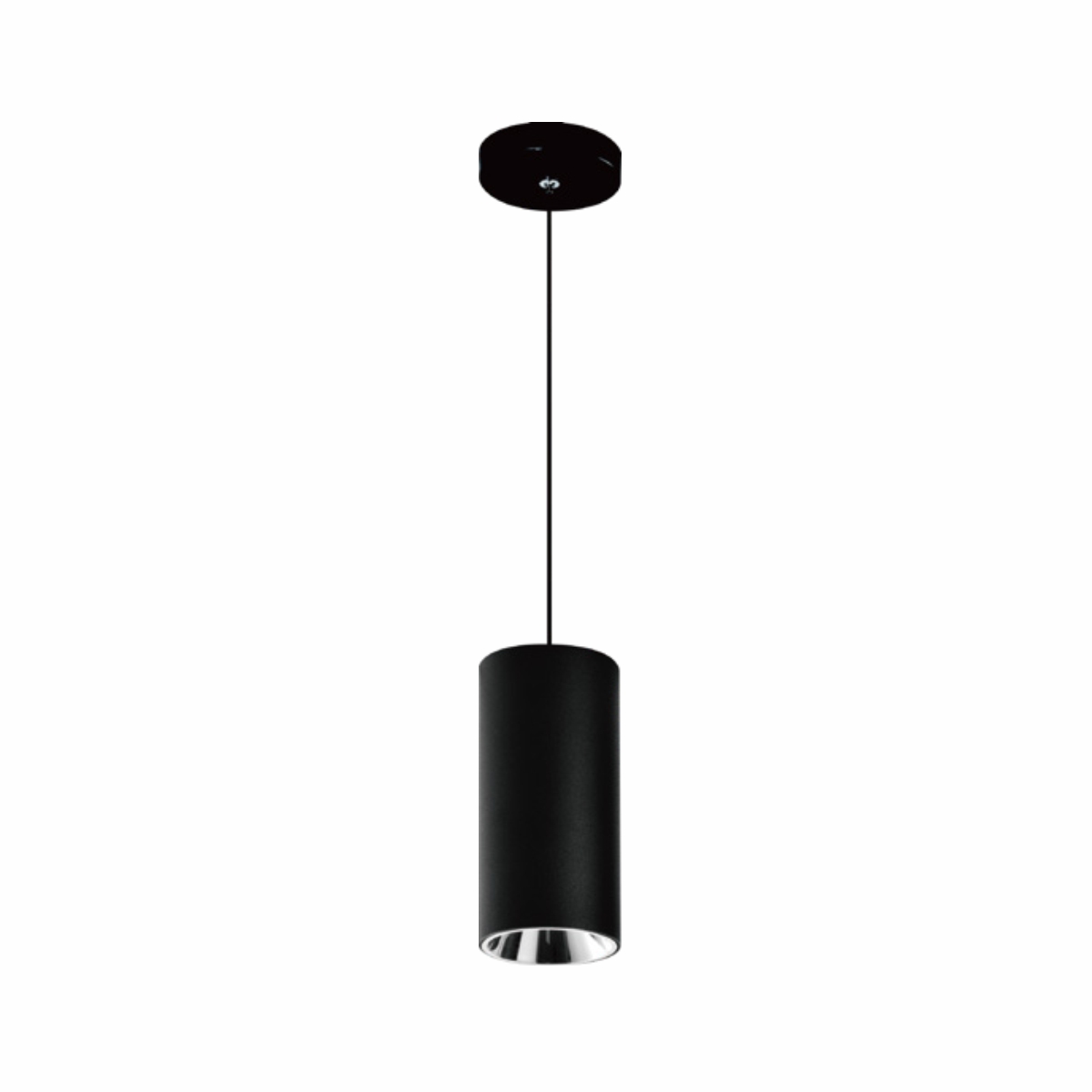 Cylindrical Indoor Pendant Spot Light: FS3040A-30 in black finish