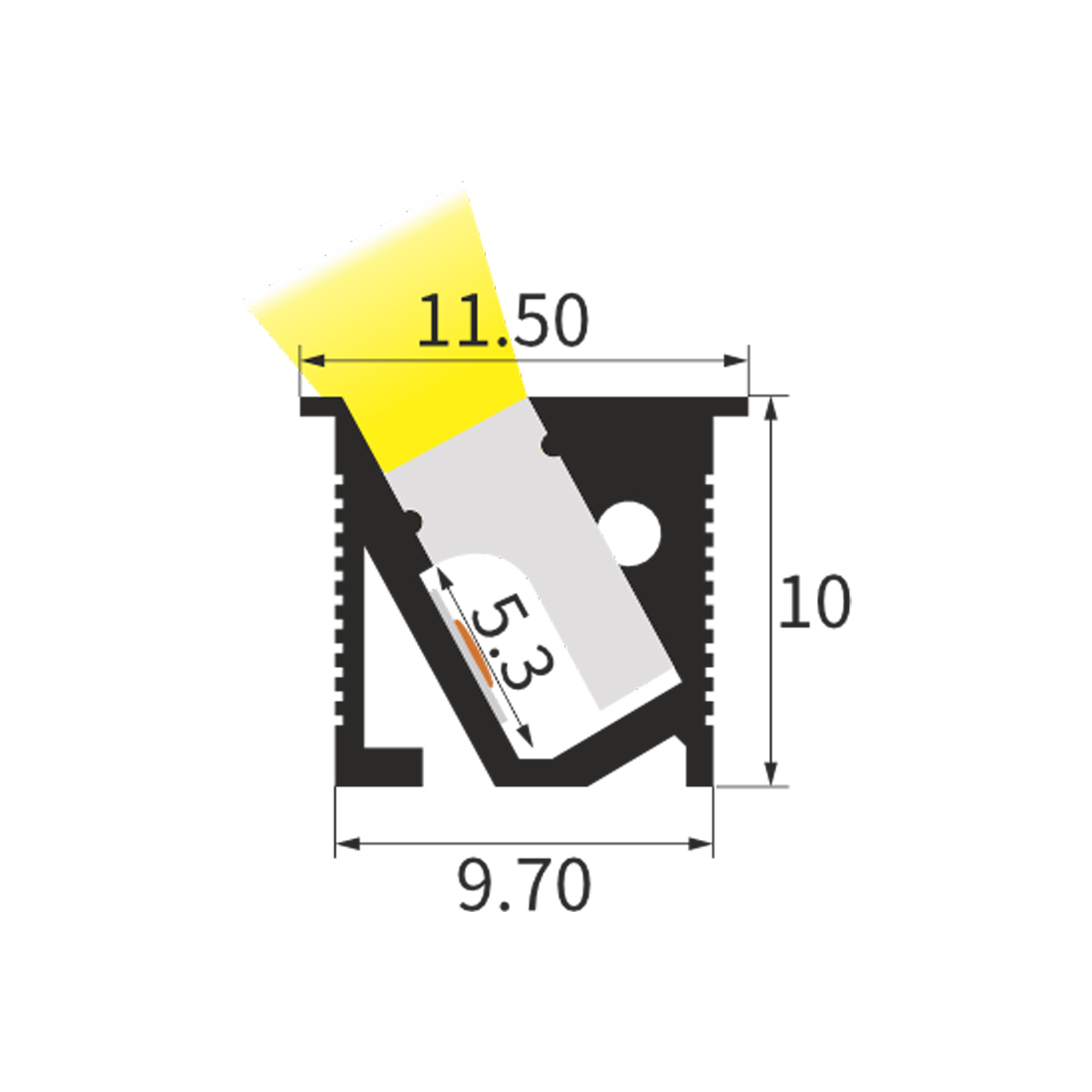 Sleek Cabinet Profile Lighting RLL-FL1110 - Image 3