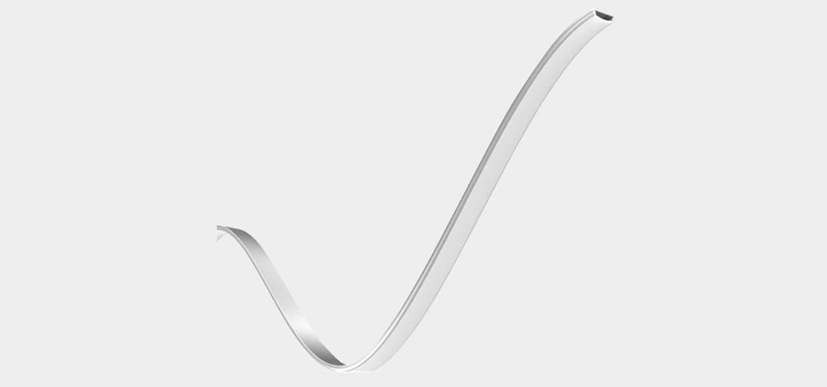 RHEALP114 LED aluminum extrusion profile with diffuser for architectural linear lighting.