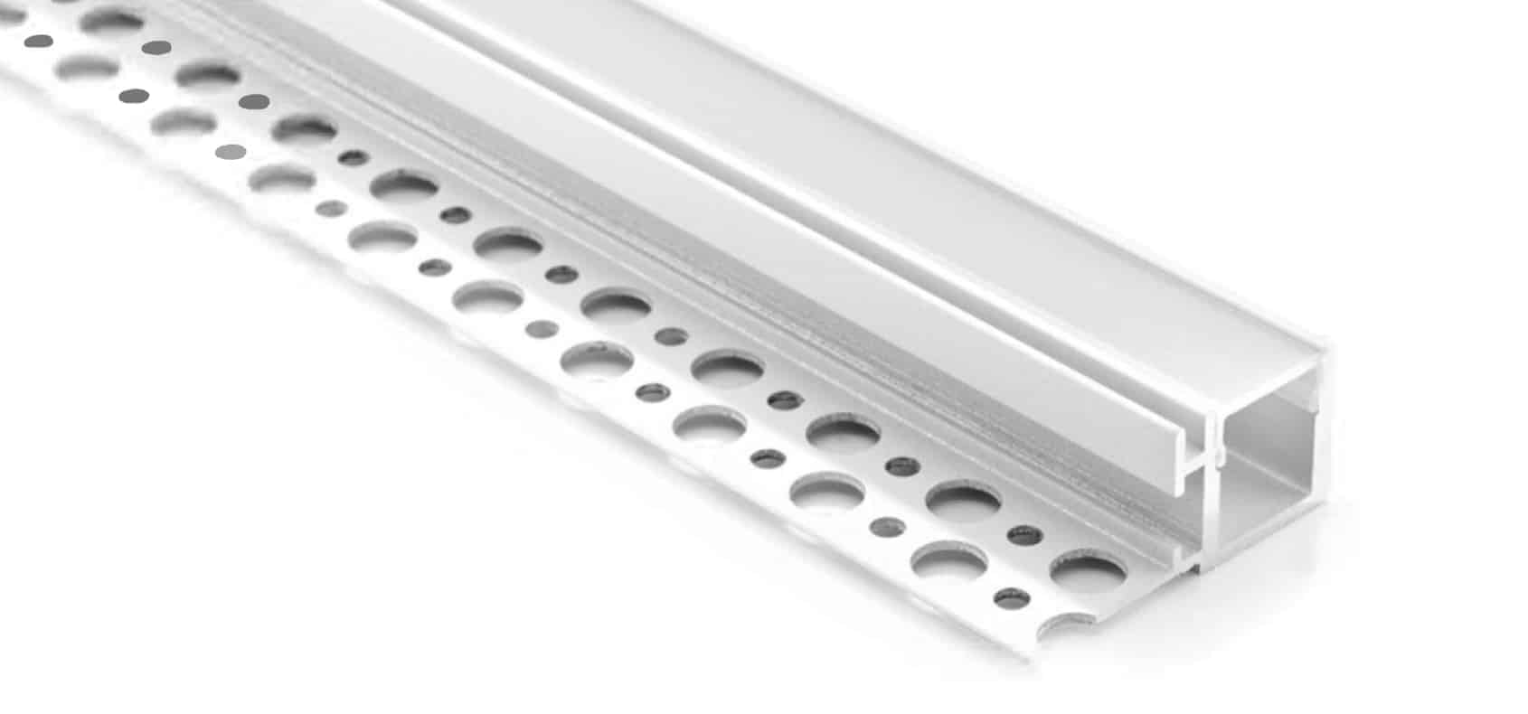 RHEALP084 aluminium LED extrusion profile 42.5x16mm recessed linear lighting.