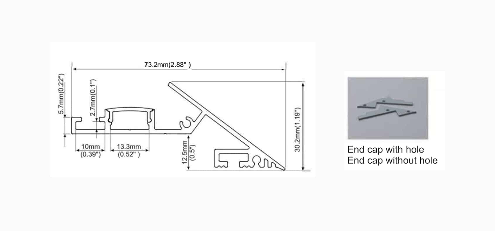 Cove & Curtain Glazing Profile: RHEALP091-E - Image 2