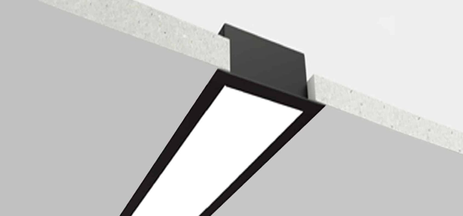 Smart Arc RHEALS17032S aluminium LED profile in arched ceiling installation