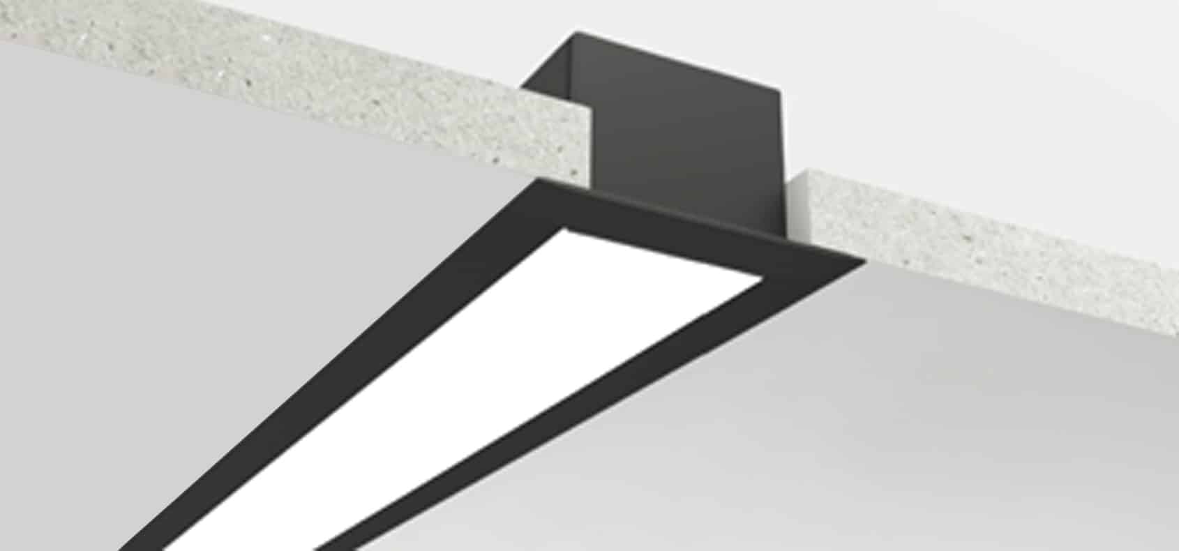 RHEALS6236S‑II smart arc LED linear profile lighting installed in modern interior