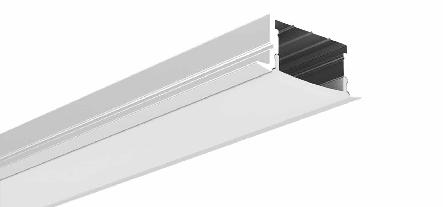 RHEALP013-R aluminium LED profile installed in ambient cove ceiling-light