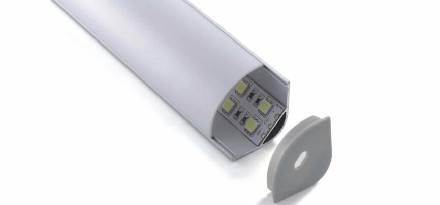 Aluminium LED profile RHEALP016-R 30×30mm extruded profile lighting accessories.