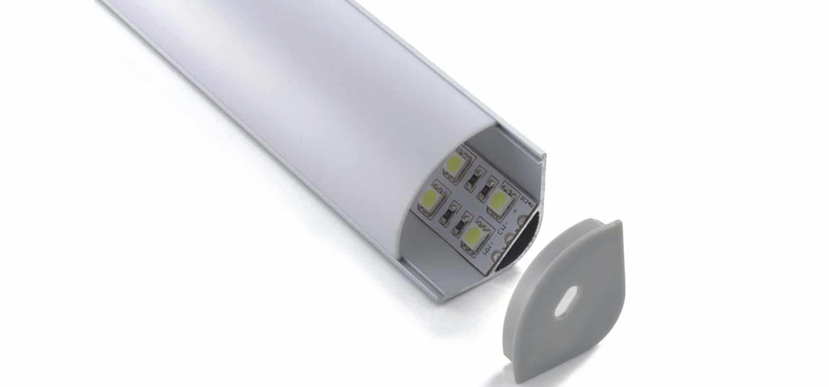 Aluminium LED profile RHEALP016-R 30×30mm extruded profile lighting accessories.