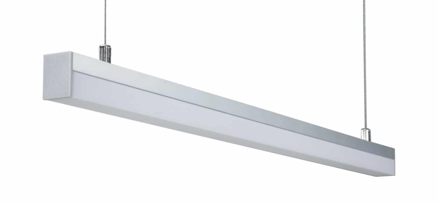 LED aluminium profile RHEALP028 20.3×27 mm with opal diffuser, white and black finish
