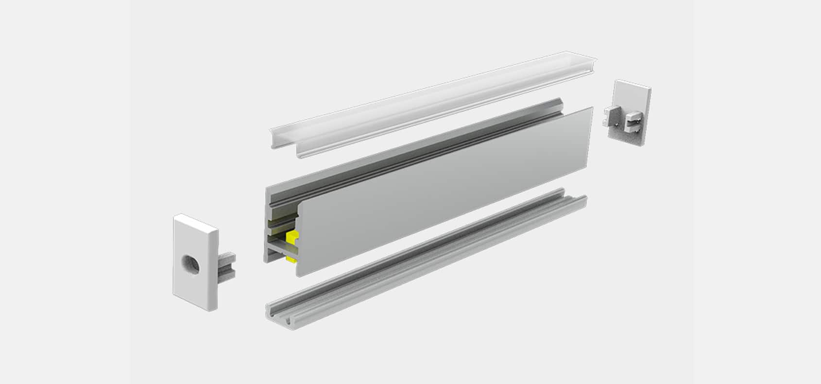 RHEALP0915 LED profile light extrusion.