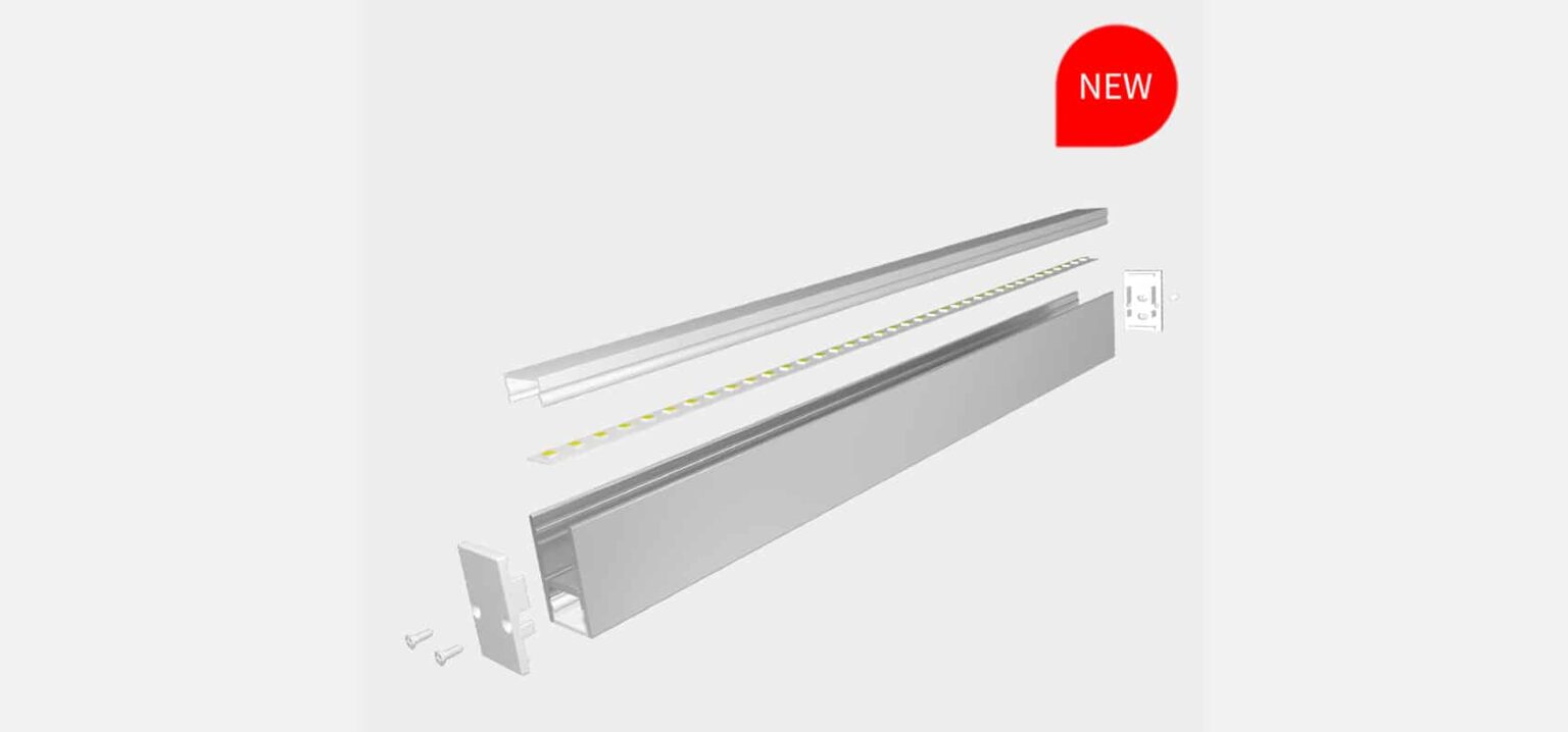 RHEALP1830 LED profile light installed in ceiling cove