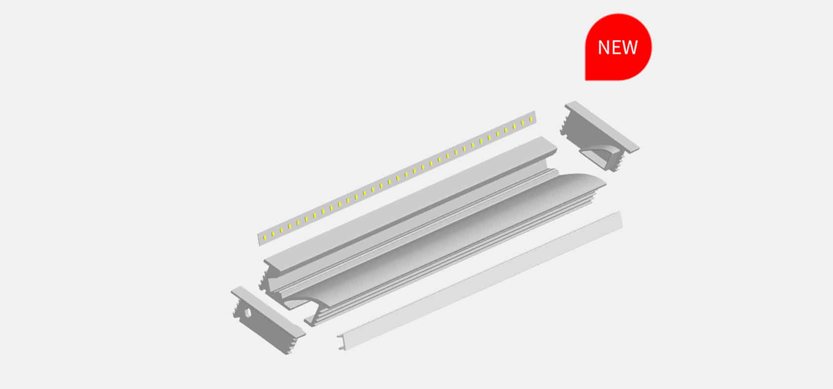 RHEALP3412 Architectural LED Profile Light for Modern Interiors