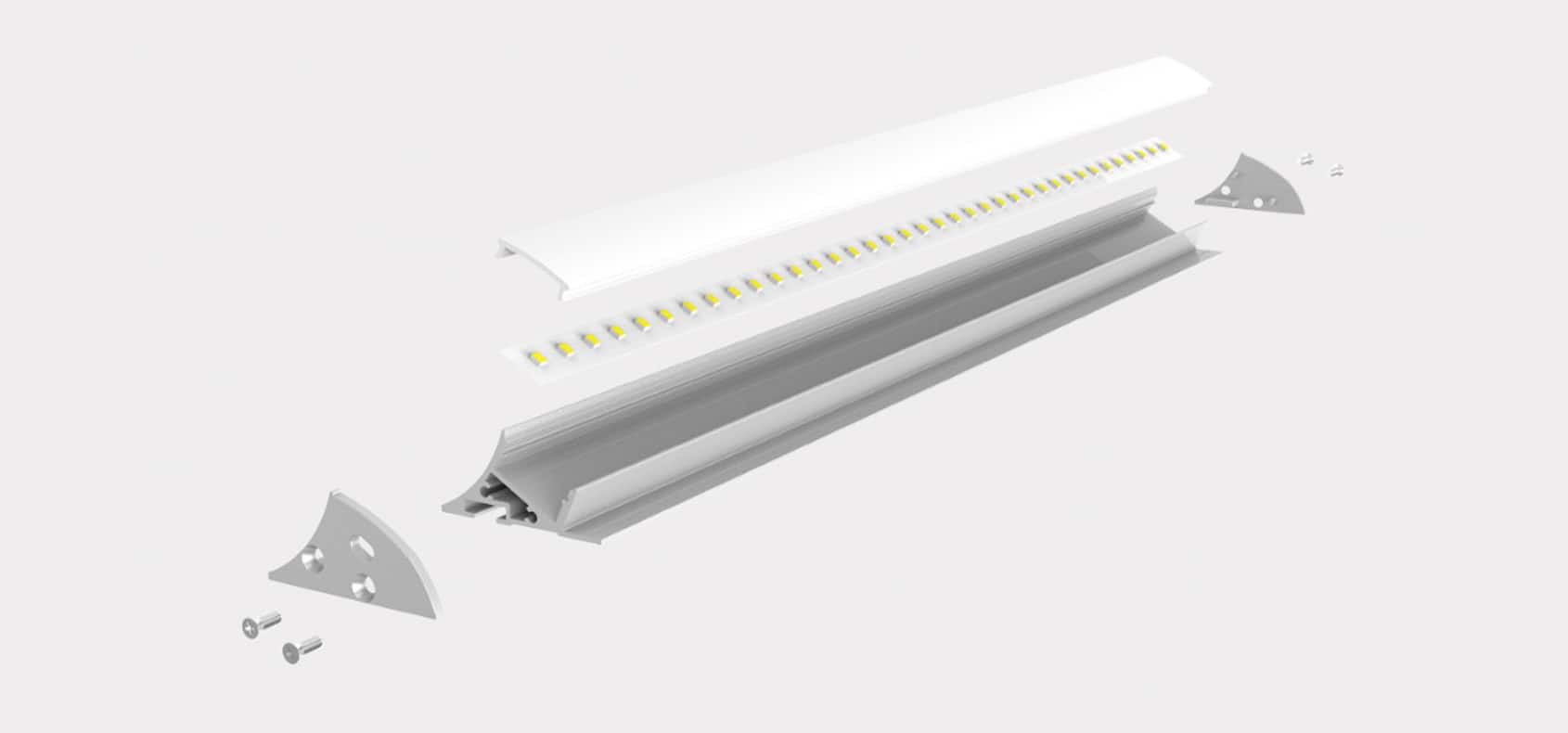 RHEALP3720 LED Linear Profile Light for Modern Interiors.
