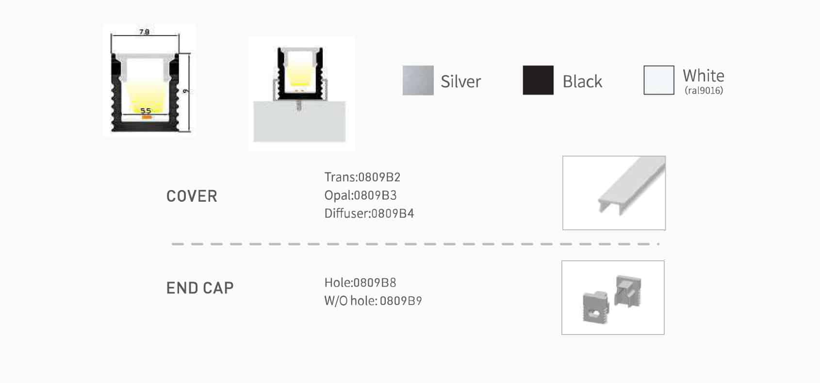 Slim Line Profile: RHEALP0809B - Image 2