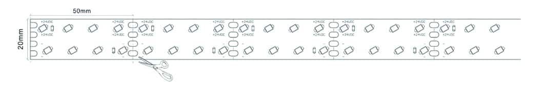 Multi-row 20MM Hight efficiency LED Strip light - Image 2