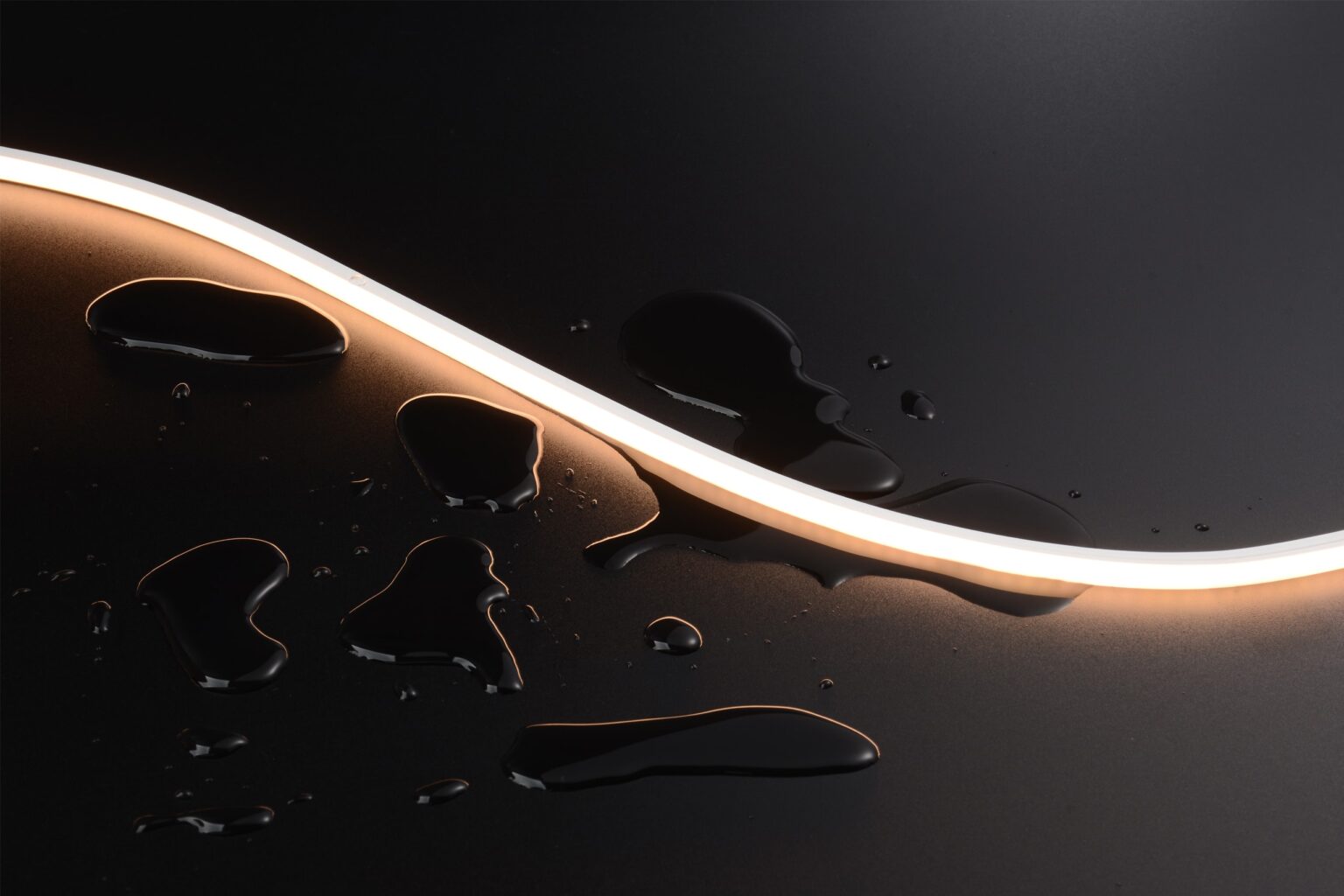 Neon Flex Top Bend Light RLLNFTB0606 in curved indoor architectural installation