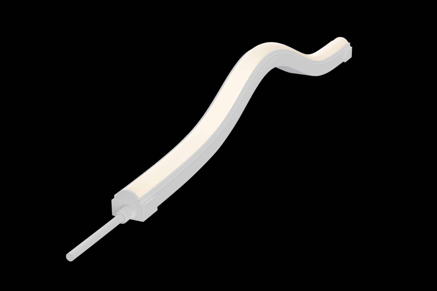 Flexi Wall Washer RLLFWTB2421 flexible LED strip mounted on curved wall