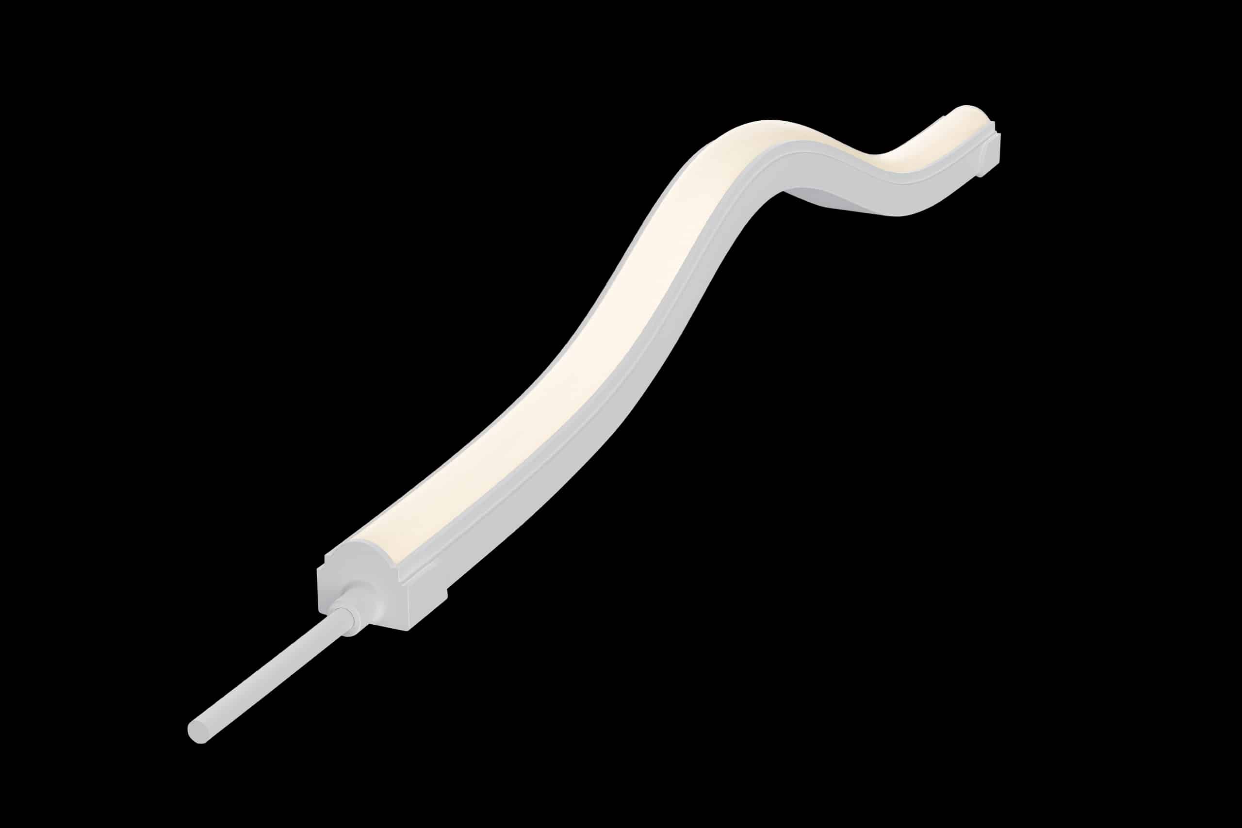 Flexi Wall Washer RLLFWTB2421 flexible LED strip mounted on curved wall