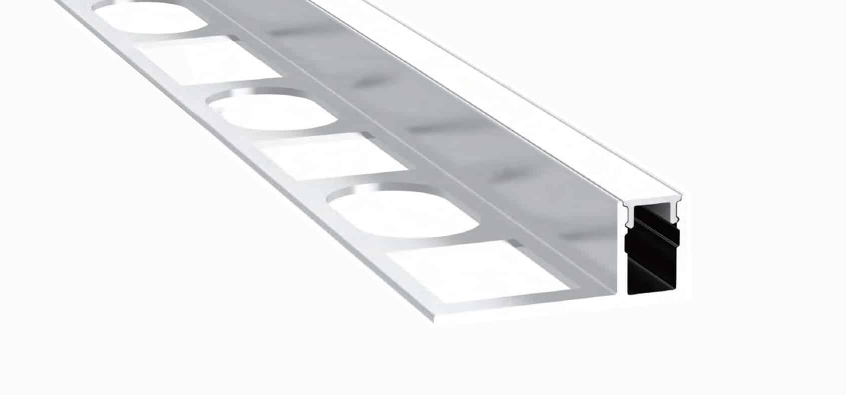 RHEALP130 aluminum LED profile installed in cove lighting.