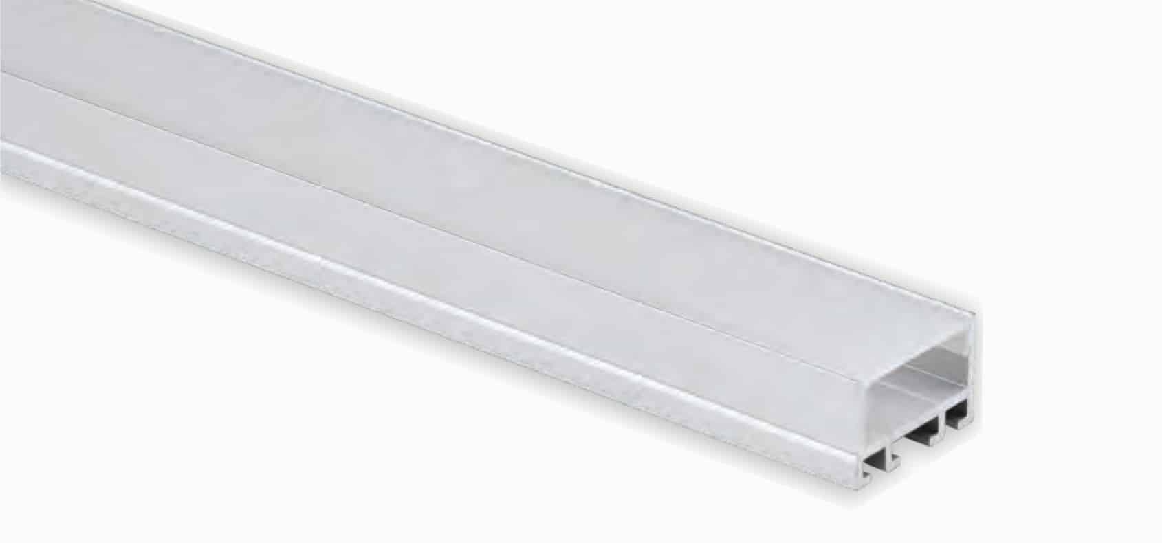 Profile Light RHEALP109-R aluminium linear LED profile in installed ceiling slot.