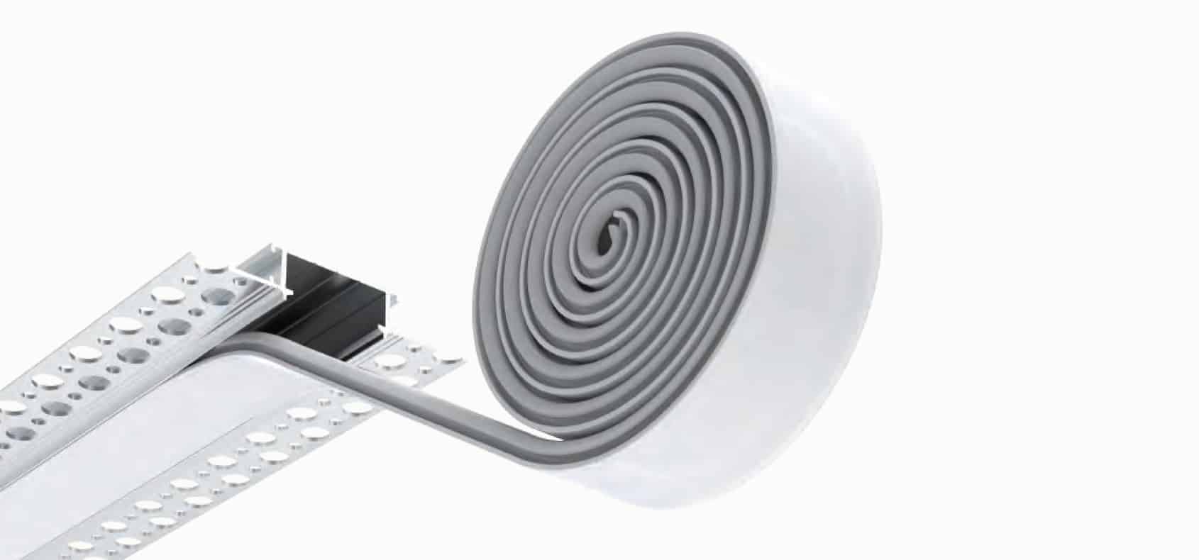 RHEALP172 aluminum LED channel profile for drywall integrated lighting.