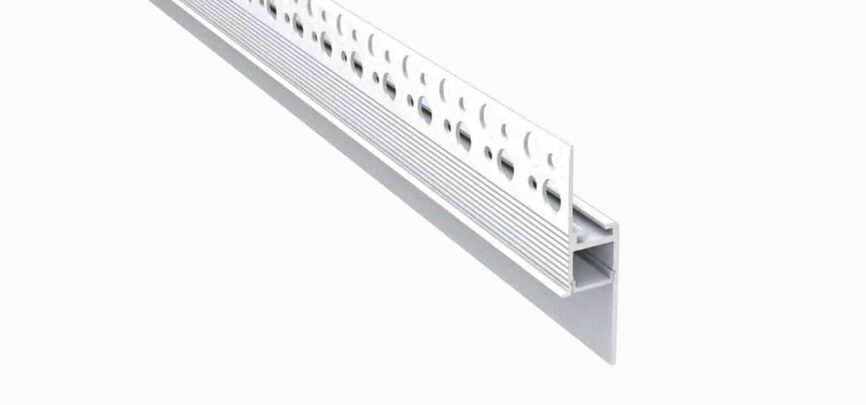 RHEALP187 LED aluminium profile showing diffuser snap-in section