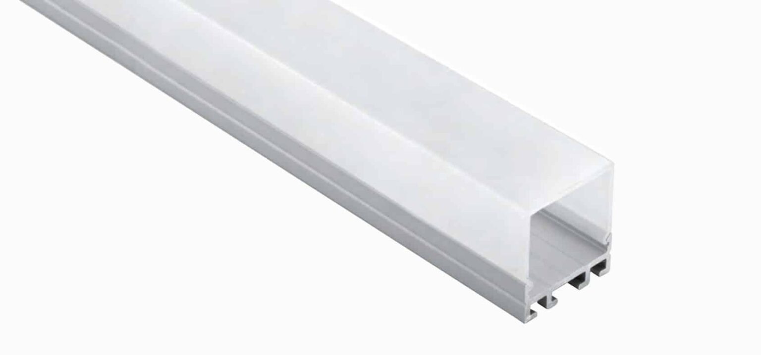 RHEALP111-S aluminum LED profile 25.4×28 mm mounted.