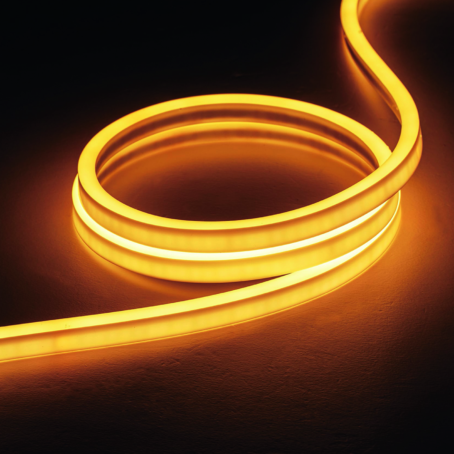 Waterproof side-bending LED neon flex lighting an outdoor architectural feature.