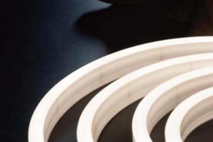 Neon Flex Side Bend Light RLLNFSB0815 PU showing seamless dot‑free LED illumination