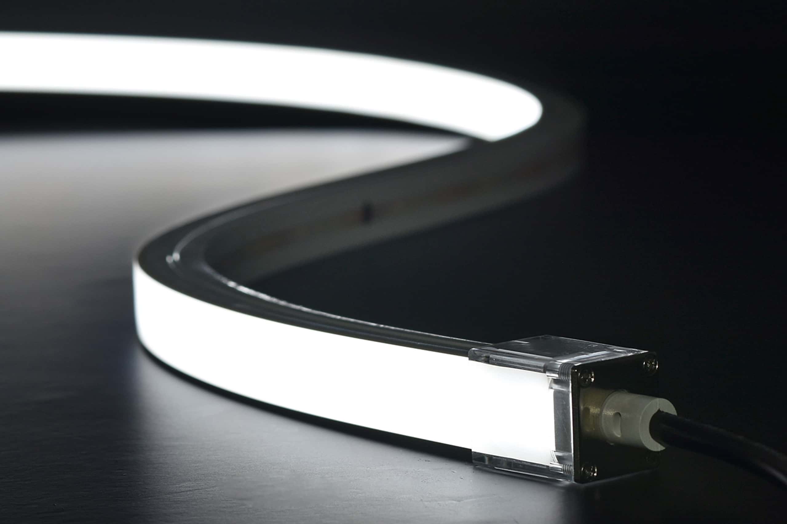 Flexible neon flex top-bend LED strip 16×15 mm in action