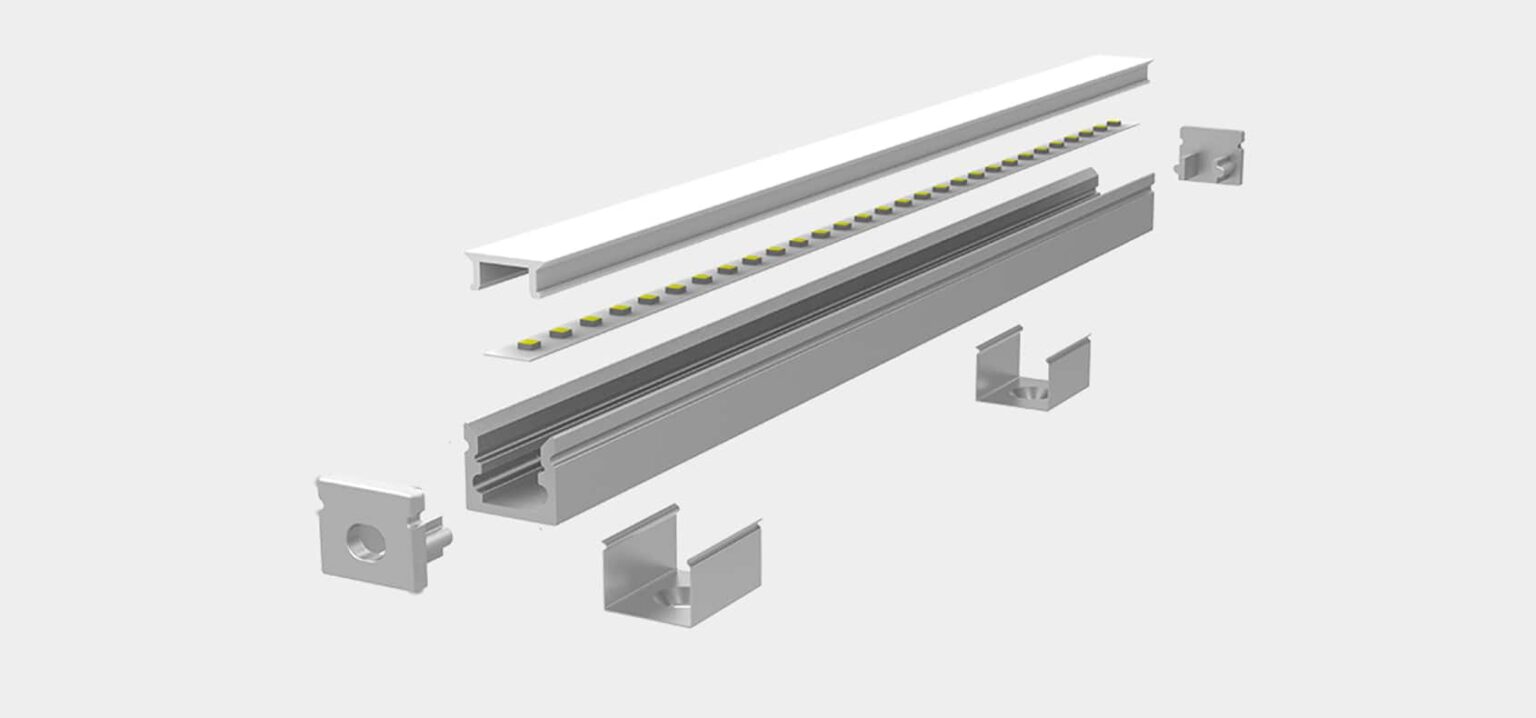 RHEALP0810 LED profile light – architectural linear lighting extrusion.