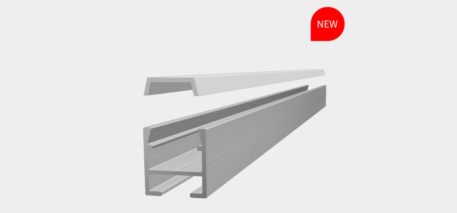 RHEALP1516 linear LED profile light extrusion with diffuser.