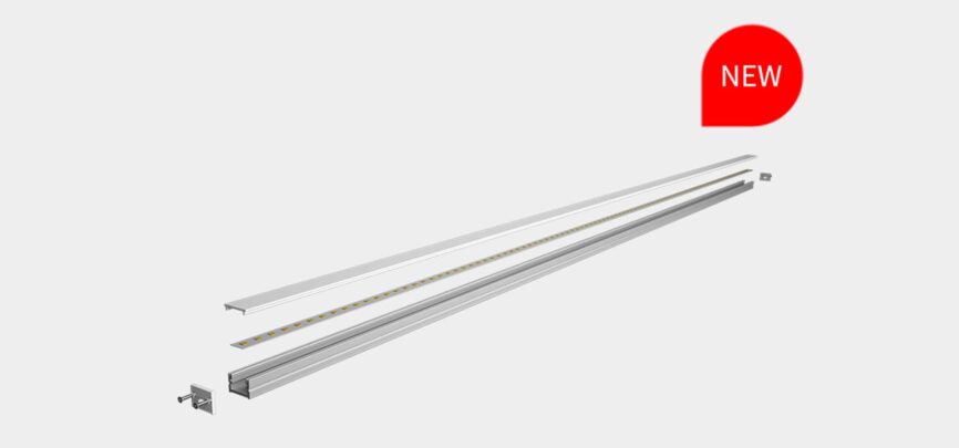 RHEALP1612-E LED profile light installed in ceiling cove