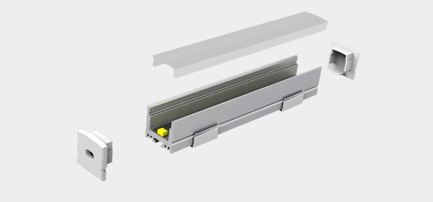 RHEALP1617 LED profile light installed in ceiling cove.