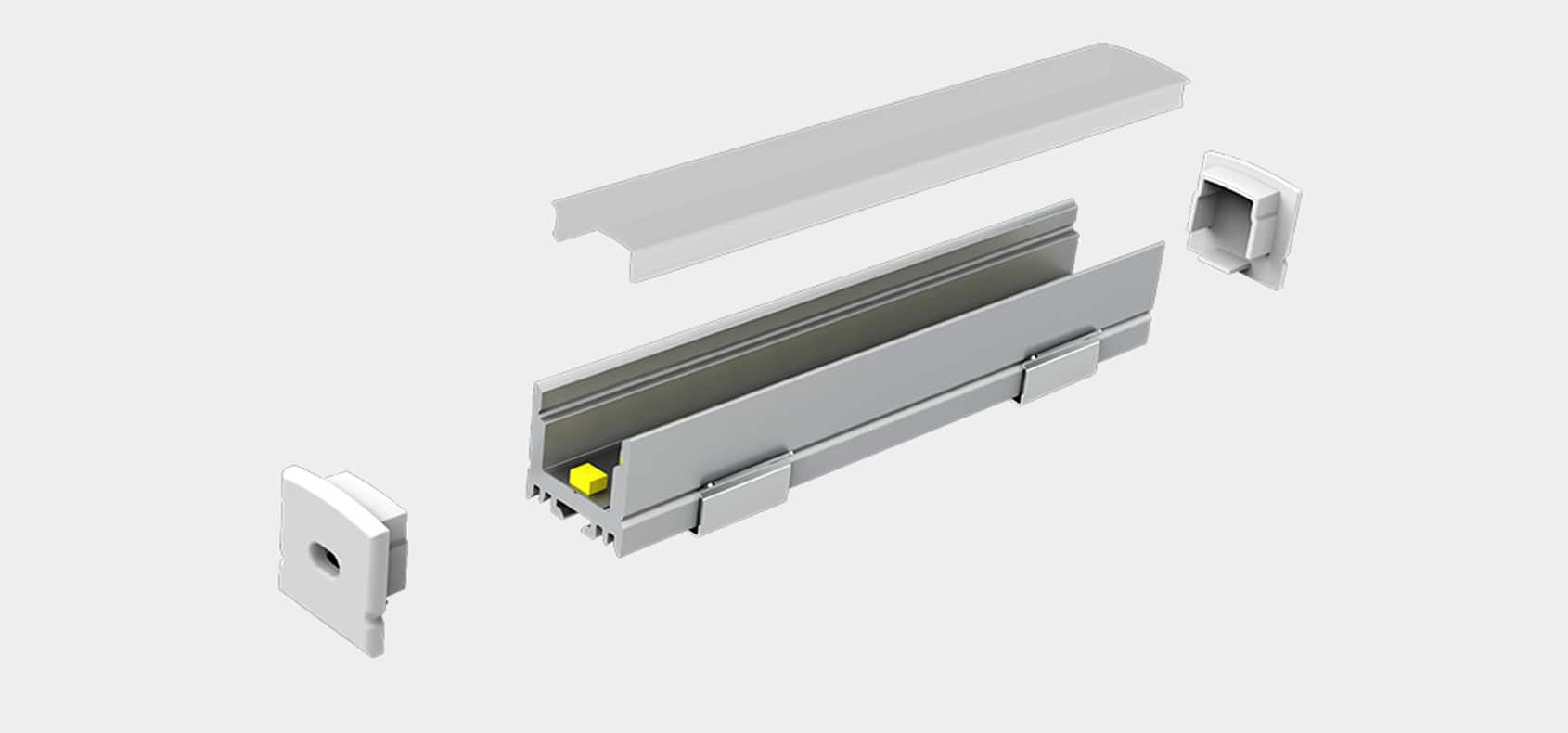 RHEALP1617 LED profile light installed in ceiling cove.