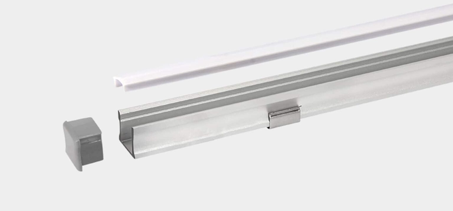 RHEALP1715 LED linear profile extrusion with diffuser.