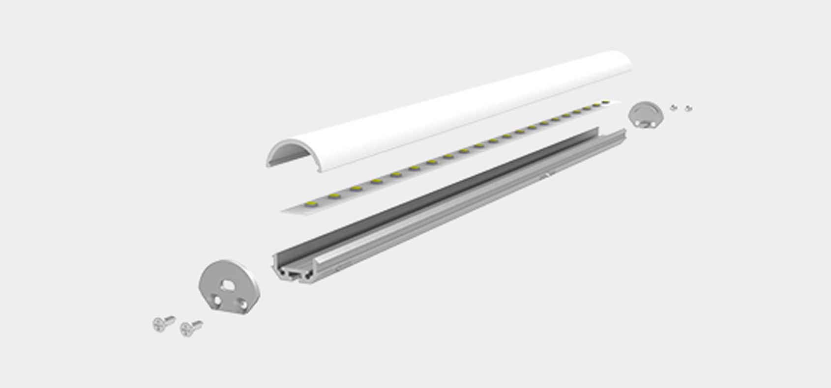 Profile Light RHEALP1815-C architectural LED linear profile