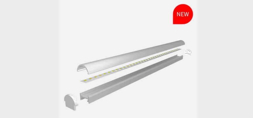 RHEALP1815-E LED linear profile installed in architectural ceiling cove.