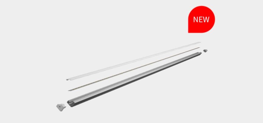 RHEALP1919-Z ceiling cove installation linear LED lighting profile.